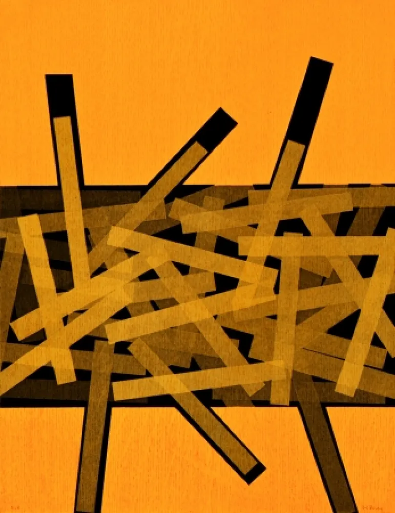 エッチング Bury - Quarante bâtons entre deux