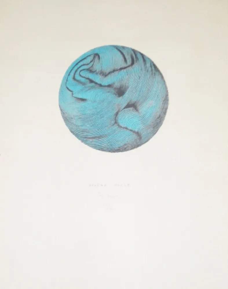 リトグラフ Bury - Sphère molle