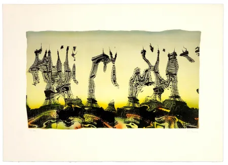 リトグラフ Bury - Tour Eiffel