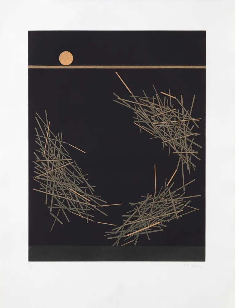 彫版 Bury - Trois groupes de barres tournantes