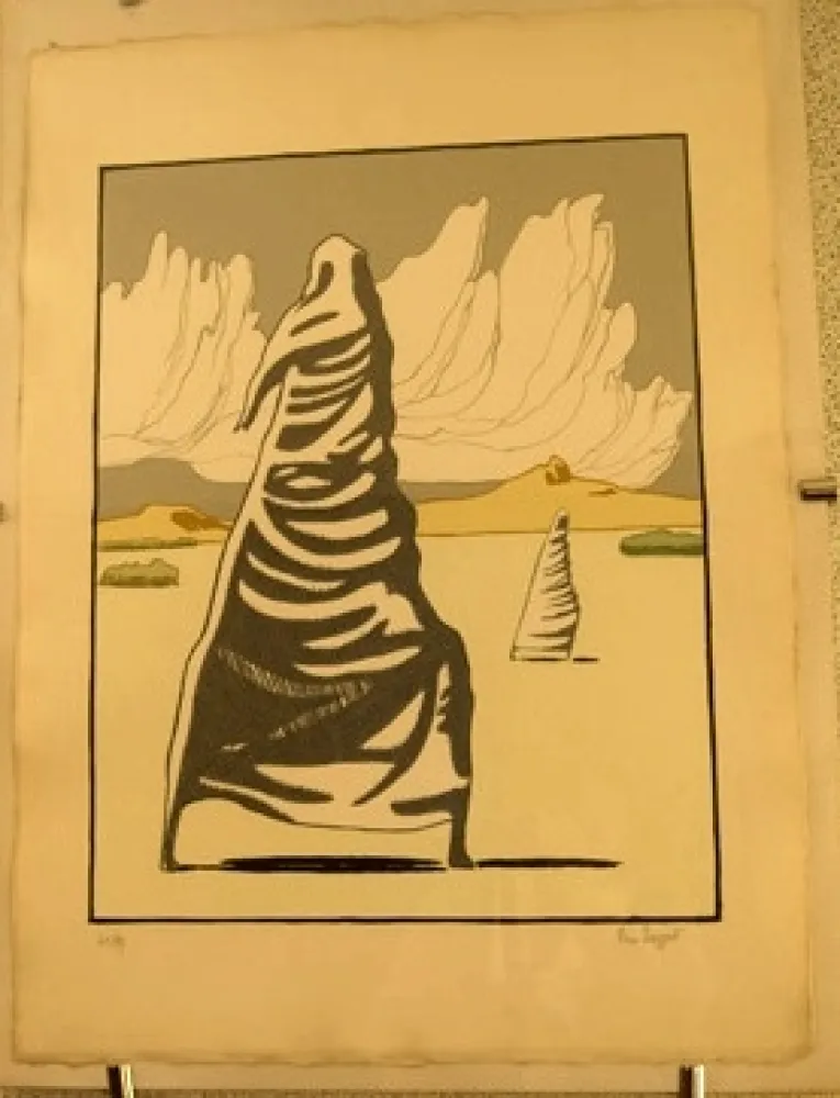 リトグラフ Buzzati - I maghi d'autunno