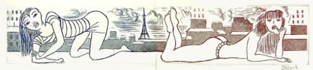 エッチングと　アクチアント Buzzati - Senza titolo