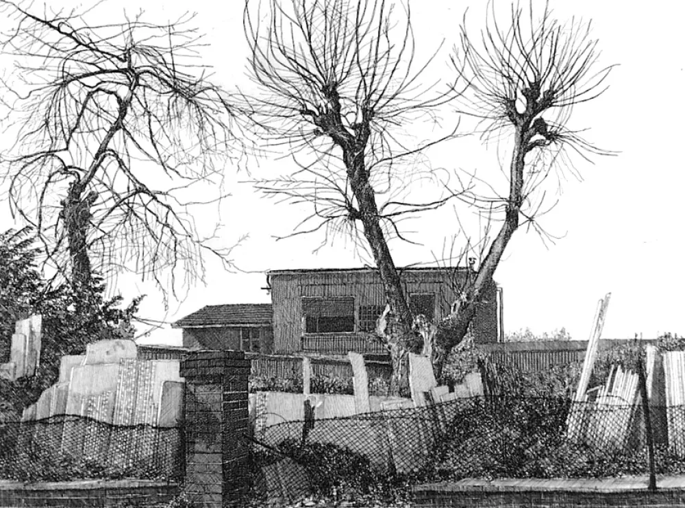 エッチング Cacciarini - Alberi