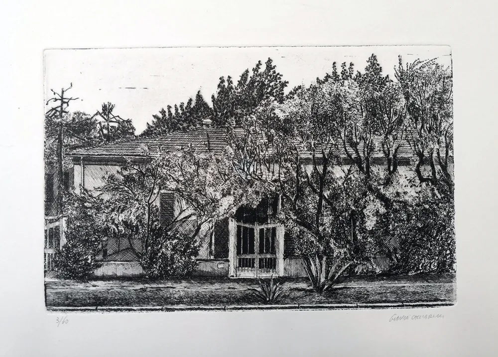 エッチング Cacciarini - Il villino