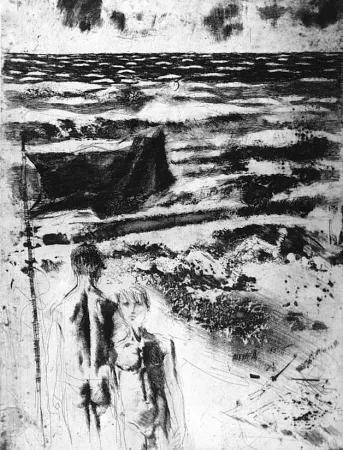 エッチングと　アクチアント Calandri - Libecciata