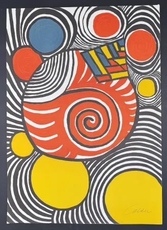 リトグラフ Calder - Alexander Calder (1898–1976) - Clown - Color lithograph - 1976
