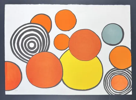 リトグラフ Calder - Alexander Calder (1898–1976) - Taches de rousseurs from la mémoire élémentaire - color lithograph - 1976