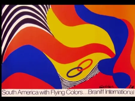 シルクスクリーン Calder - BRANIFF SOUTH AMERICA