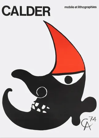 掲示 Calder - CALDER 74. Affiche en lithographie pour une exposition à la Galerie Maeght.