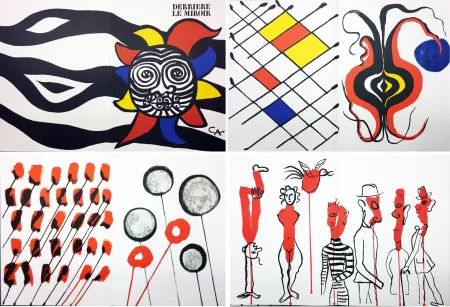 挿絵入り本 Calder - CALDER OISELEUR DU FER. DERRIÈRE LE MIROIR N° 156 avec 9 lithographies (1966).