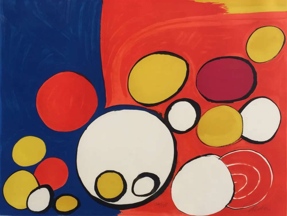 リトグラフ Calder - Circle with Eyes - Our Unfinished Revolution