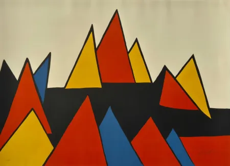 リトグラフ Calder - Horizontal Pyramides