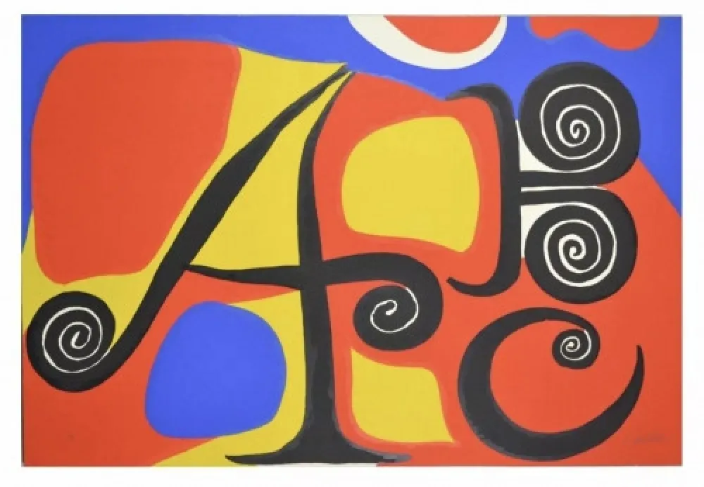 リトグラフ Calder - Le Lettres