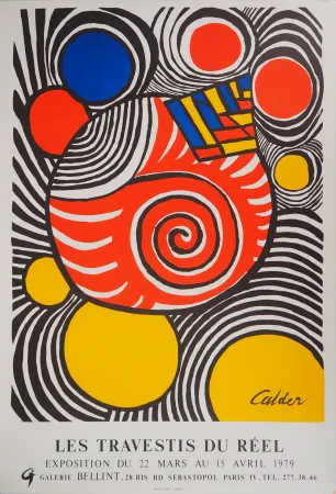 挿絵入り本 Calder - Les Travestis du Réel