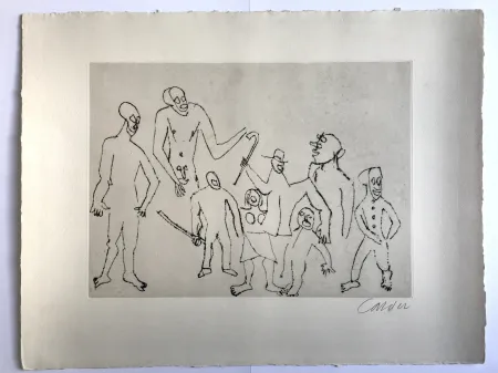 エッチング Calder - Sans titre (Santa Claus VI)