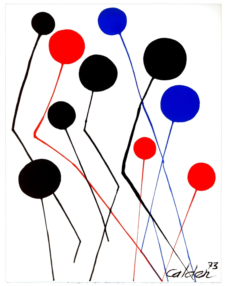 リトグラフ Calder - Spanish refugee aid