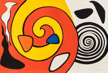 リトグラフ Calder - Spirale et Turban