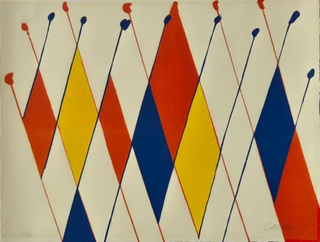 リトグラフ Calder - Un drôle de poisson