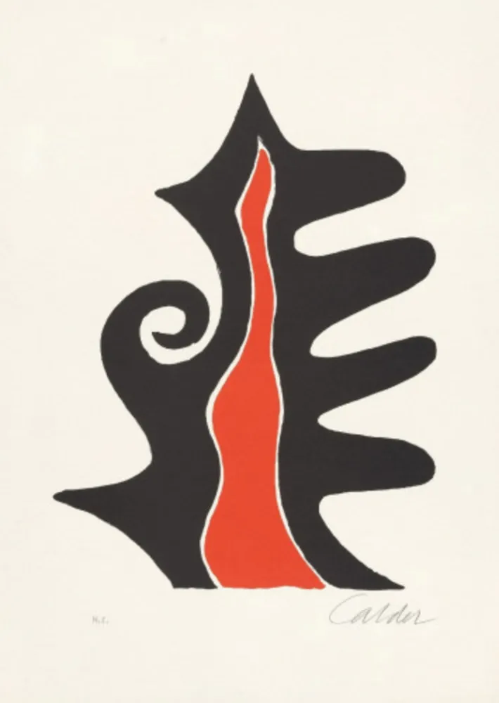 リトグラフ Calder - Untitled (Derriere le Miroir #201), c.