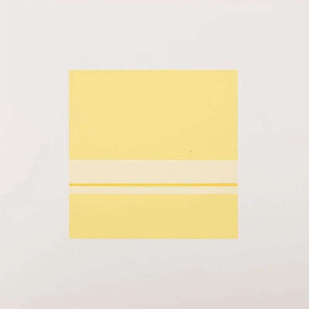 シルクスクリーン Calderara - Giallo