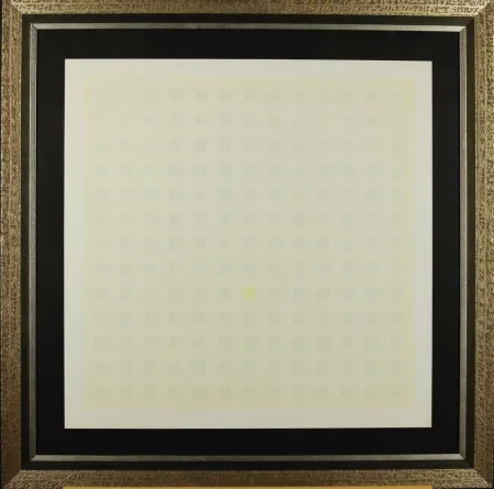 シルクスクリーン Calderara - Green Squares