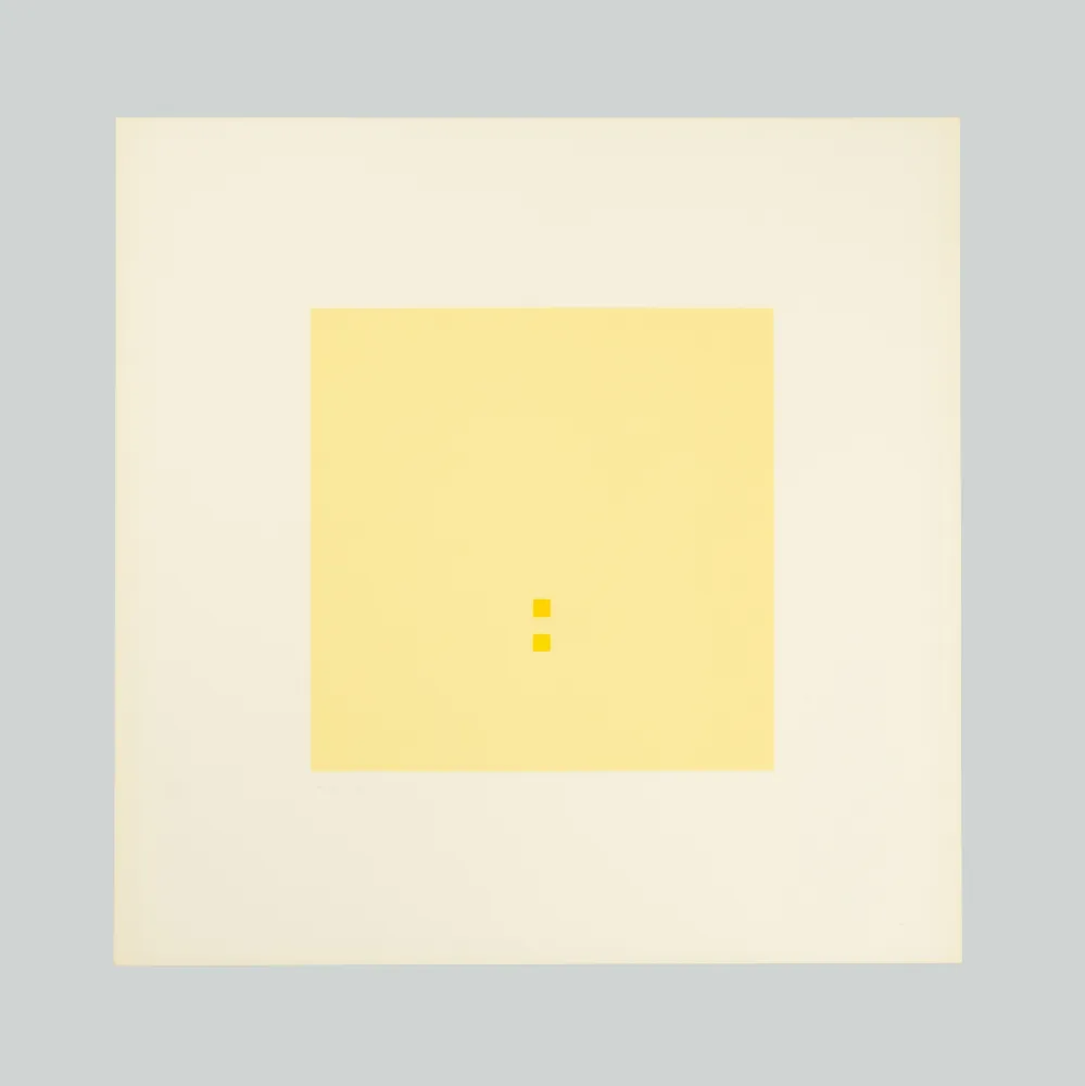 シルクスクリーン Calderara - Luce spazio immagine