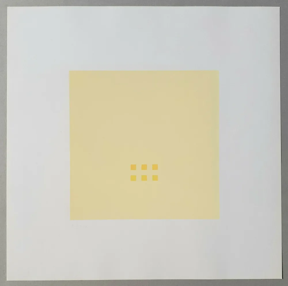 シルクスクリーン Calderara - Luce spazio immagine (Tav. 3)