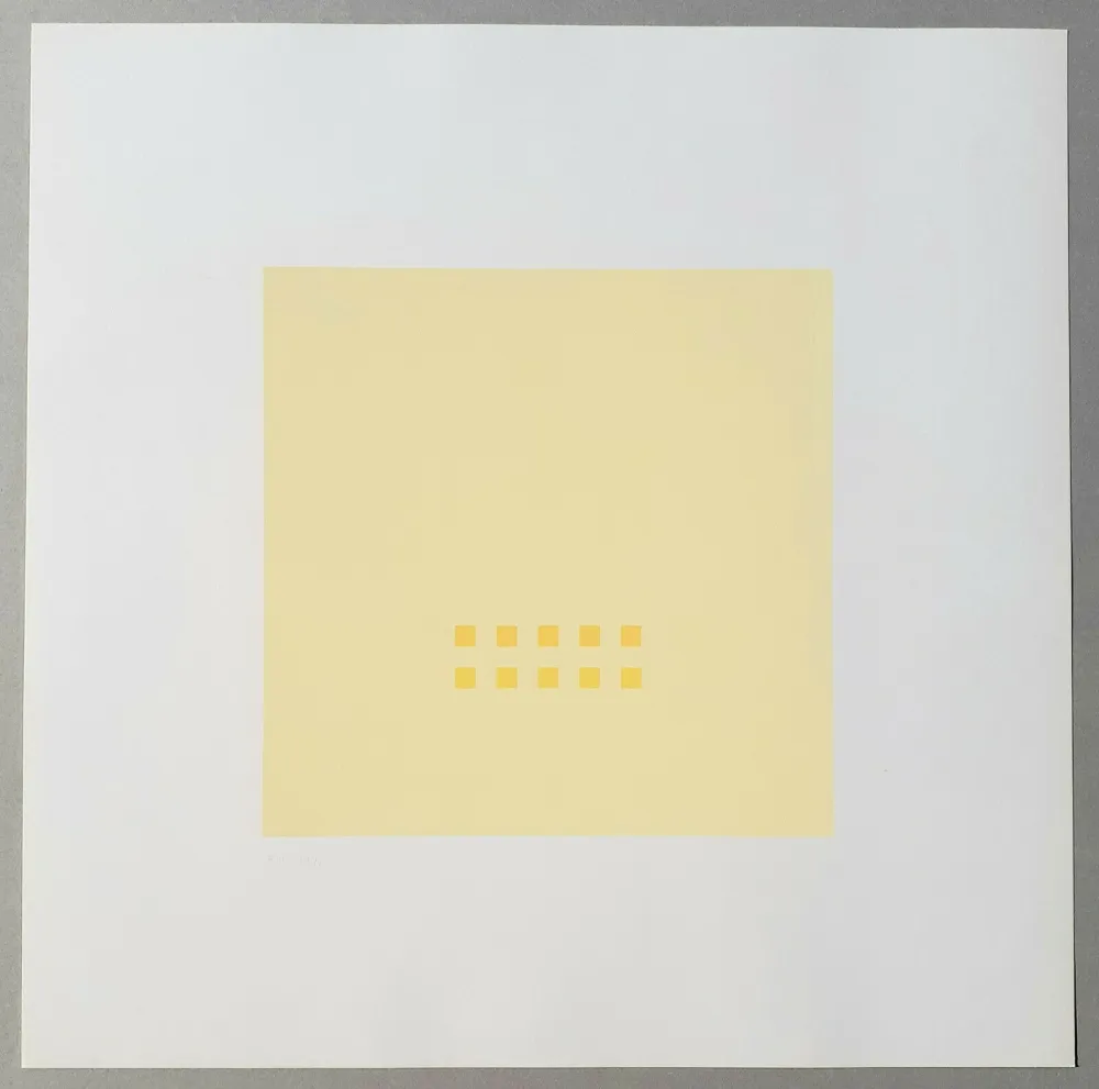 シルクスクリーン Calderara - Luce spazio immagine (Tav. 4)