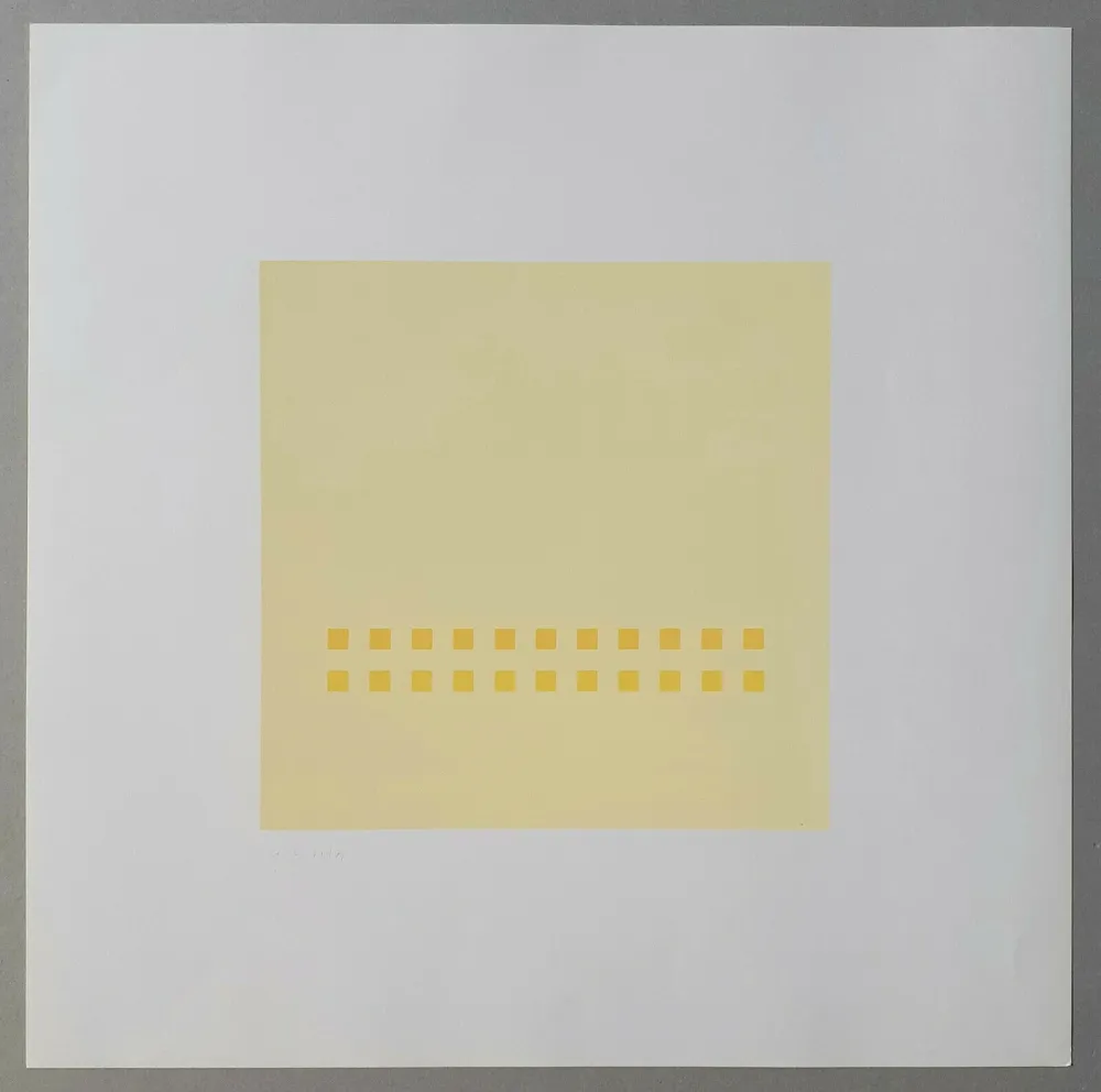 シルクスクリーン Calderara - Luce spazio immagine (Tav. 7)