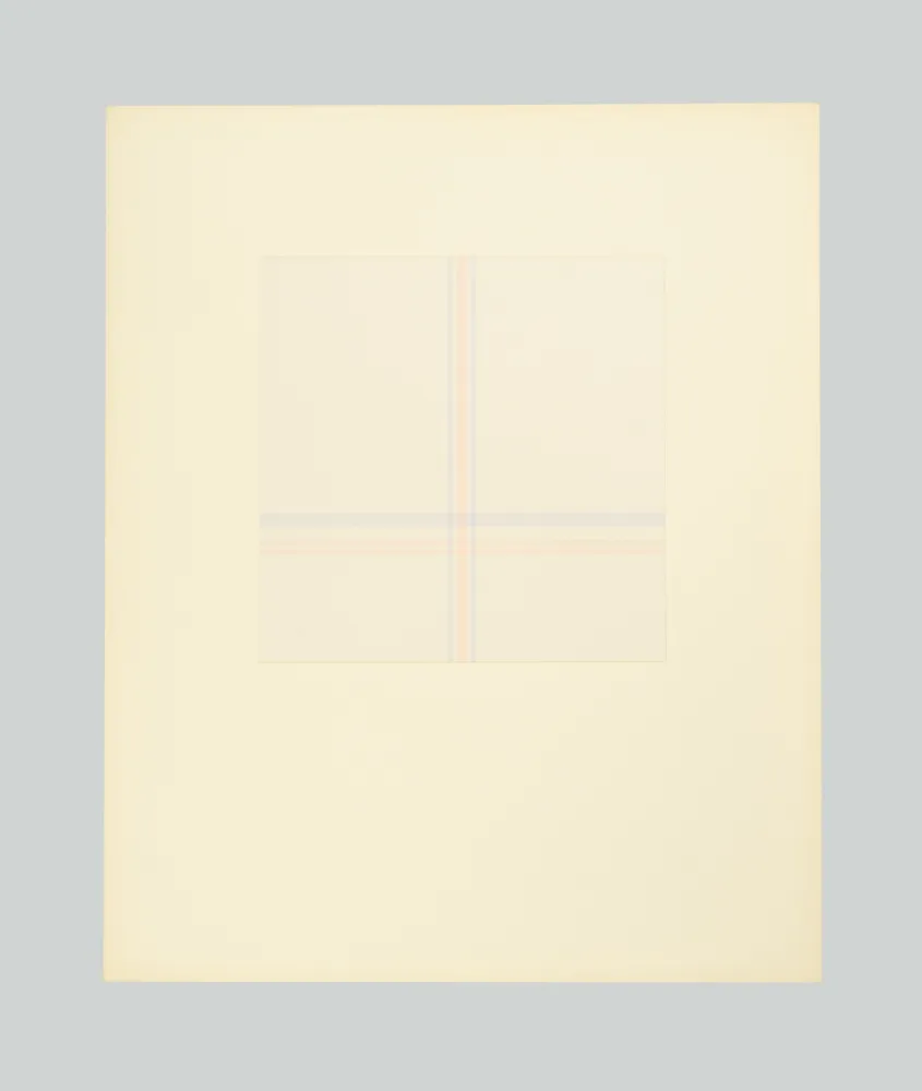 シルクスクリーン Calderara - Momenti numero 2