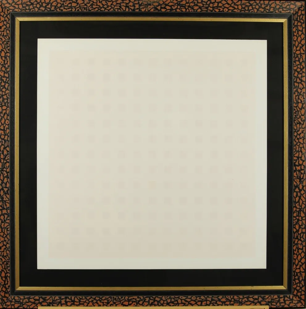 シルクスクリーン Calderara - Pink squares