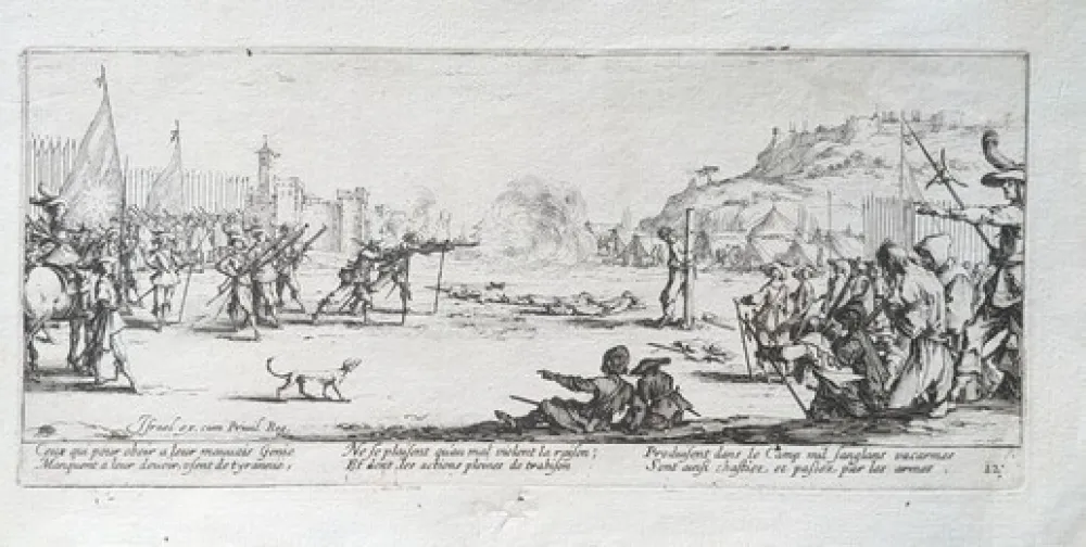 エッチング Callot - L'Arquebusade / The Firing Squad