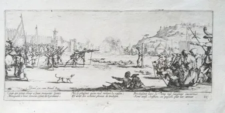 エッチング Callot - L'Arquebusade / The Firing Squad