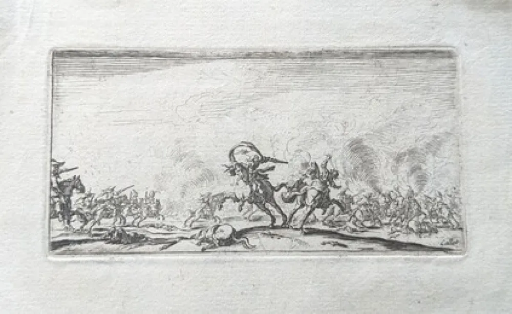 エッチング Callot - Le combat au pistolets