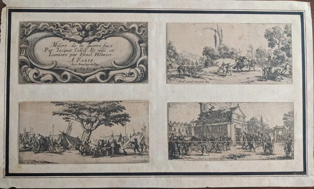 エッチング Callot - Les petites misères de la guerre
