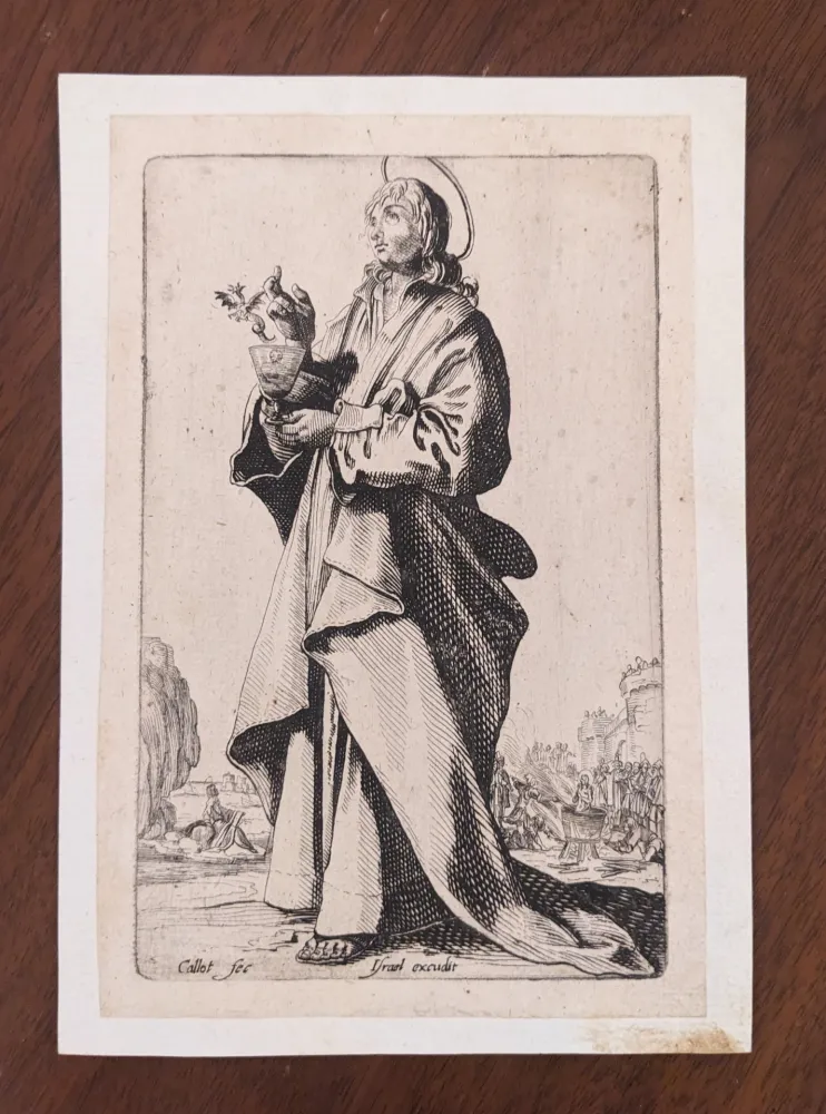 彫版 Callot - St. John the Evangelist