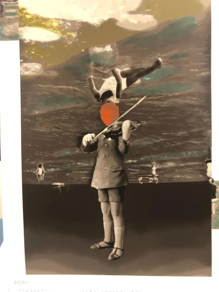 シルクスクリーン Calvo - Infancia