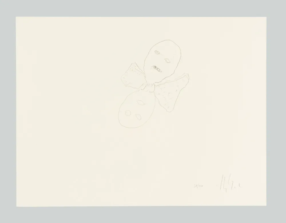 リトグラフ Calzolari - Senza titolo