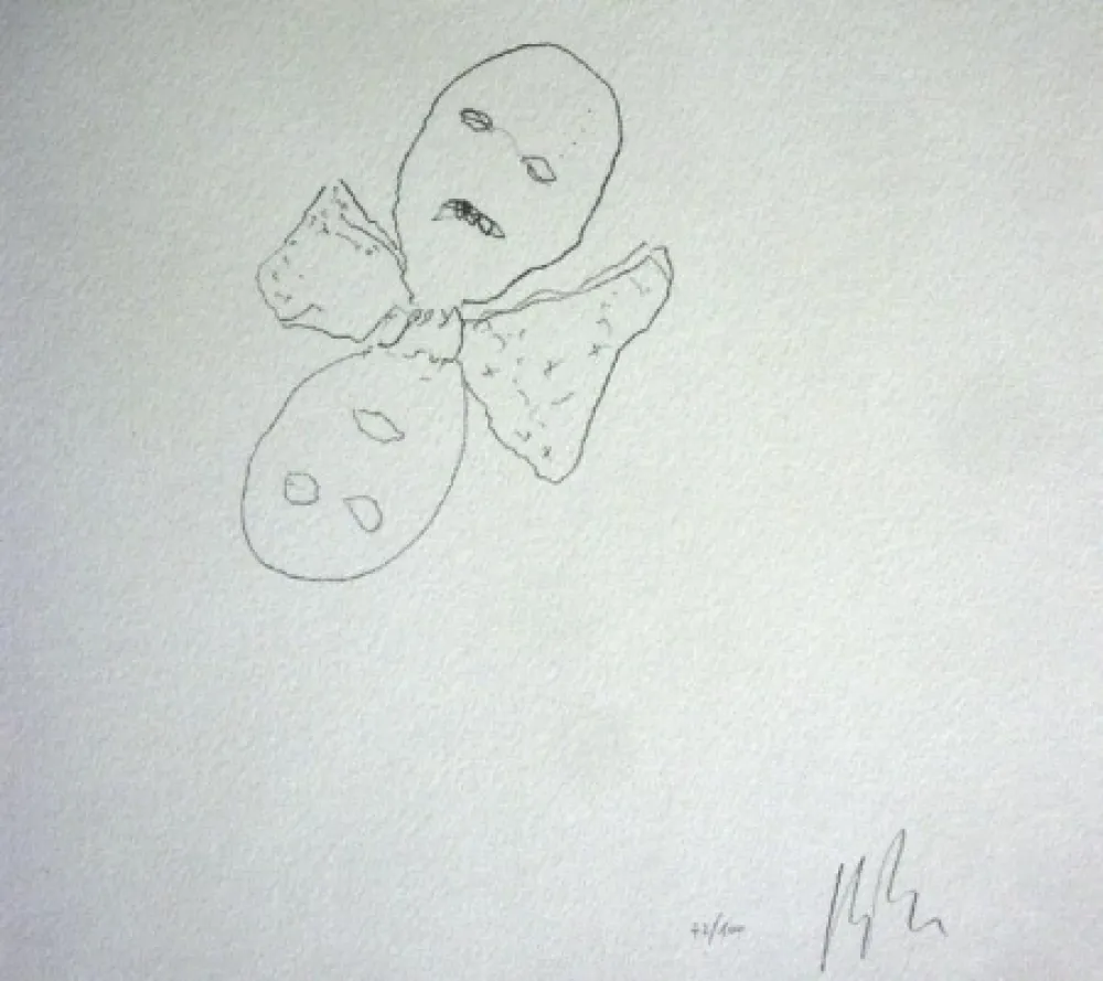 リトグラフ Calzolari - Senza titolo