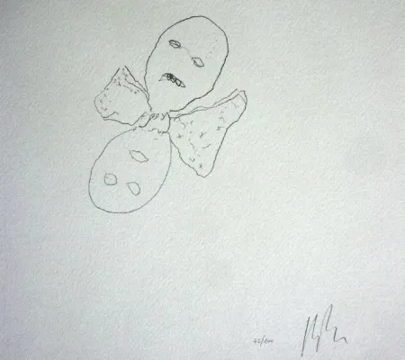 リトグラフ Calzolari - Senza titolo