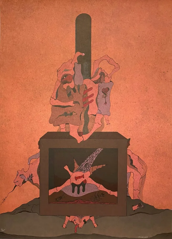 リトグラフ Camacho  - Cenizas