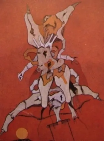 リトグラフ Camacho  - Cenizas 4