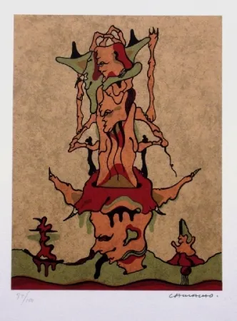 リトグラフ Camacho  - Composition