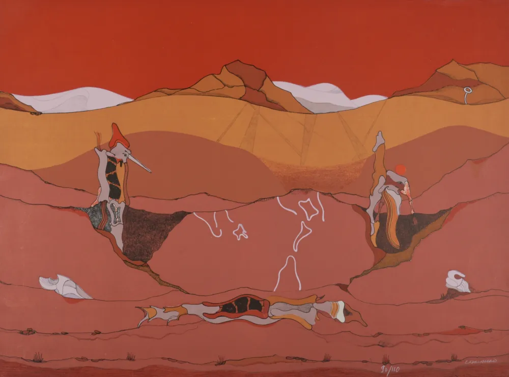 リトグラフ Camacho  - Nazca, 1986 - Hand-signed