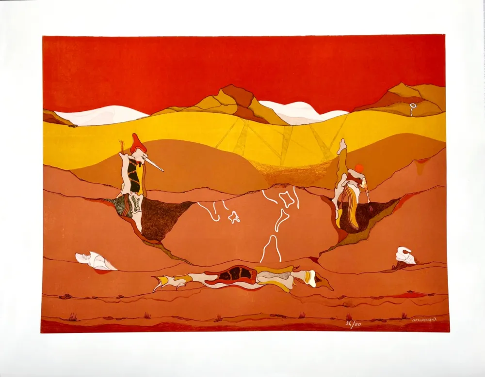 リトグラフ Camacho  - Paysage