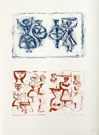 リトグラフ Campigli (After) - Ballerine