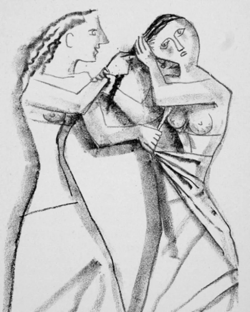 リトグラフ Campigli - Arianna II