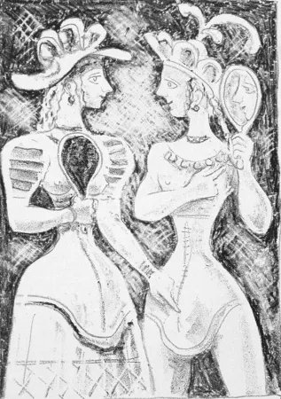 リトグラフ Campigli - Fedra II