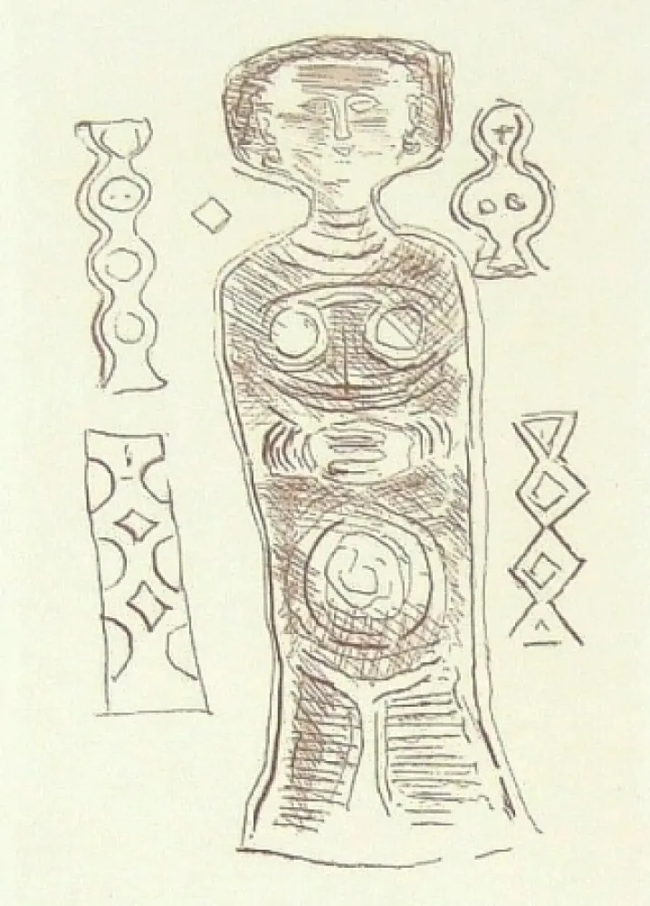 彫版 Campigli - Idolo