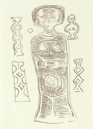 彫版 Campigli - Idolo